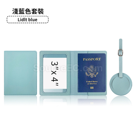 Customization PU Luggage Tag and Passport Case Gift Set Corporate Gifts