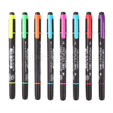 Mitsubishi UNI Double-Ended Fluorescent Marker