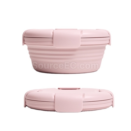 Customization Environmentally Friendly Silicone Folding Lunch Box Corporate Gifts