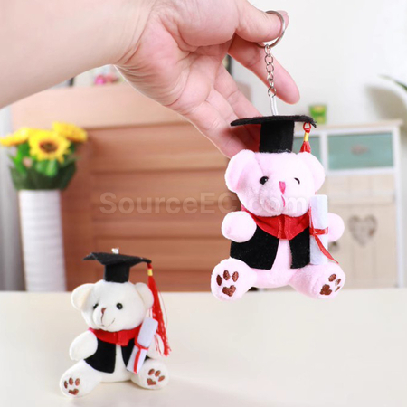 Customization Graduation Bear Keyring Corporate Gifts