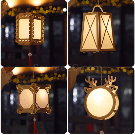 Customization Mid Autumn Festival Handheld Lantern DIY Material Pack Corporate Gifts