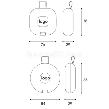 Customization Portable hanging rope divided flip sealed medicine box Corporate Gifts