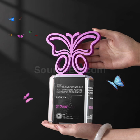 Customization Butterfly Trophy Corporate Gifts