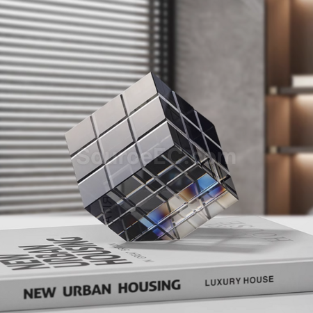Customization Rubik's Cube Crystal Trophy Corporate Gifts