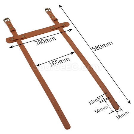 Customization Pu Leather Blanket Carry Strap Corporate Gifts