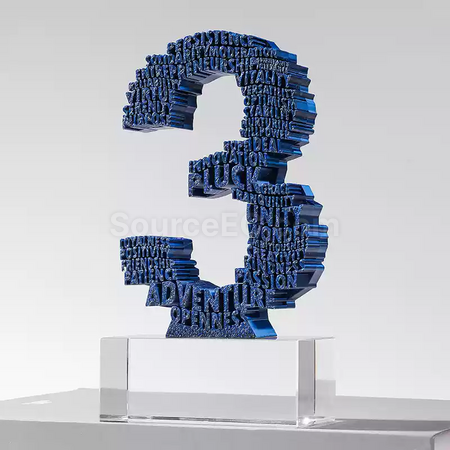 Customization 3D Digital Trophy Corporate Gifts
