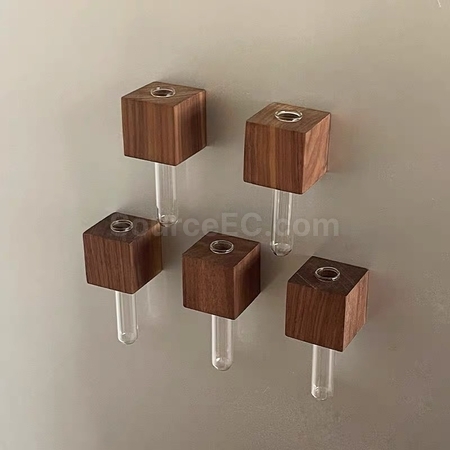 Customization Magnetic refrigerator magnet hydroponic small vase Corporate Gifts