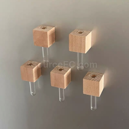 Customization Magnetic refrigerator magnet hydroponic small vase Corporate Gifts
