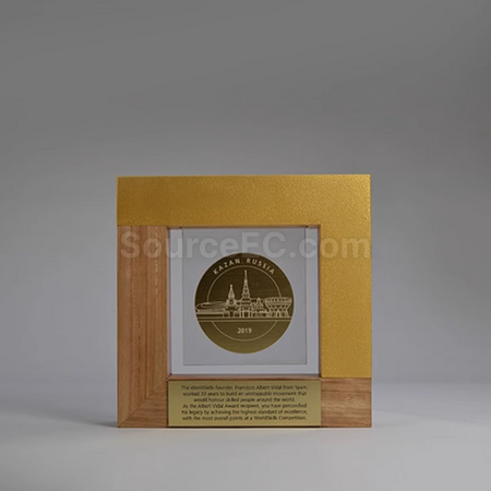 Customization Crystal Solid Wood Trophy Corporate Gifts