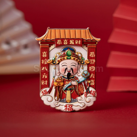 Customization God of Wealth refrigerator sticker Corporate Gifts