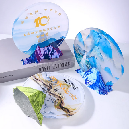 Customization Creative Mountain Crystal Trophy Corporate Gifts