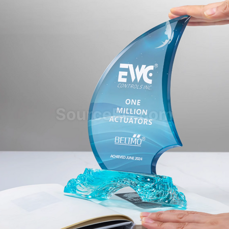 Customization Sailing Crystal Trophy Corporate Gifts