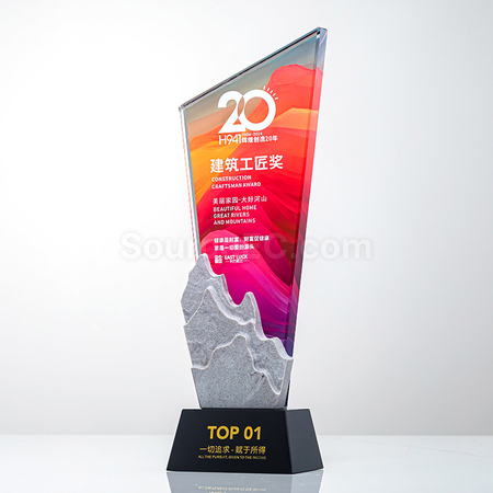Customization Marble Crystal Award Seat Corporate Gifts