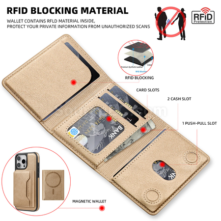 Customization Tri-fold Nagnetic Card Holder Corporate Gifts