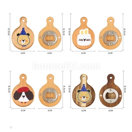 Customization Solid wood refrigerator with bottle opener Corporate Gifts