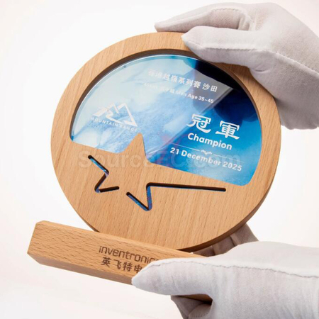 Customization Solid Wood Crystal Award Corporate Gifts