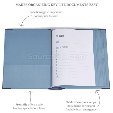 Customization Organizer for accordion folders Corporate Gifts