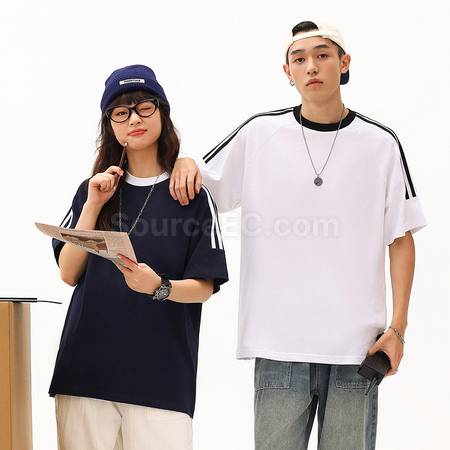 Customization Contrasting Color Summer T-shirt Corporate Gifts