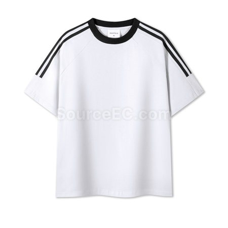 Customization Contrasting Color Summer T-shirt Corporate Gifts