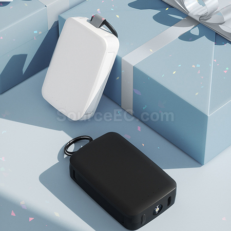 Customization Keychain Power Bank With Lamp Corporate Gifts