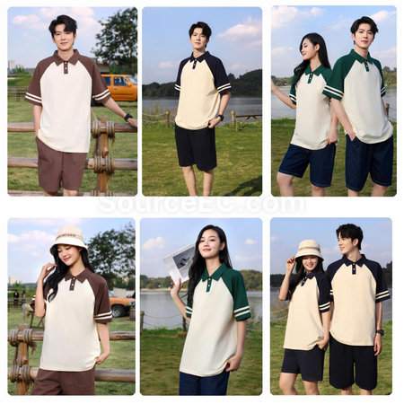 Customization Vintage Patchwork Polo Shirt Corporate Gifts