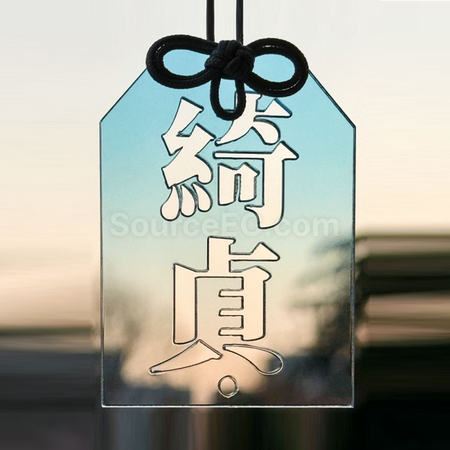 Customization Custom Acrylic Hollow Amulet Pendant Corporate Gifts