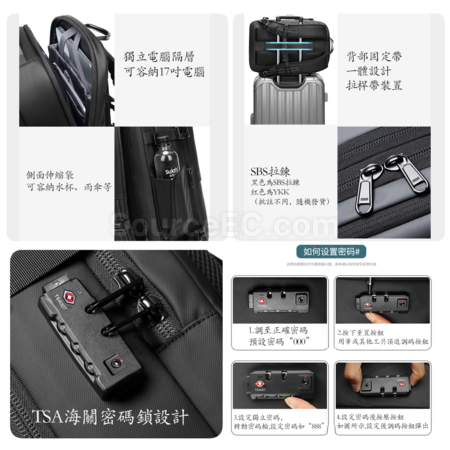 Customization Expandable Wet And Dry Separation Anti-Theft Computer Backpack Corporate Gifts