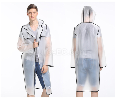 Customization Transparent Raincoat with Colorful Straps Corporate Gifts