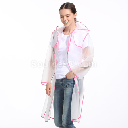 Customization Transparent Raincoat with Colorful Straps Corporate Gifts