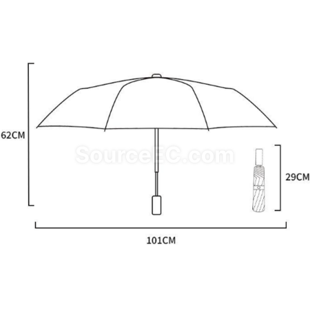 Customization Round-corner fully automatic folding umbrella Corporate Gifts