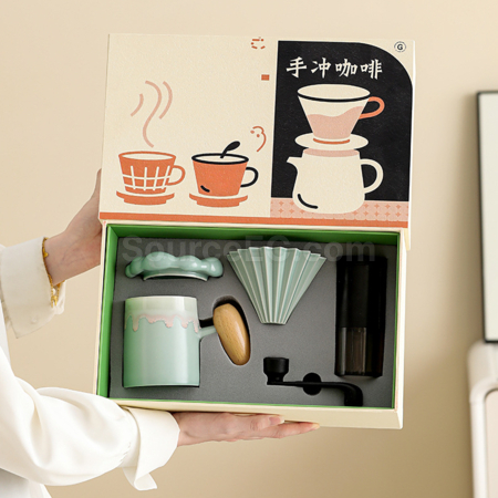 Customization Hand Grinding Coffee Maker Coffee Maker Pour-over Business Gift Set Corporate Gifts