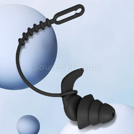Customization Noise-canceling swimming earplugs with a cord Corporate Gifts