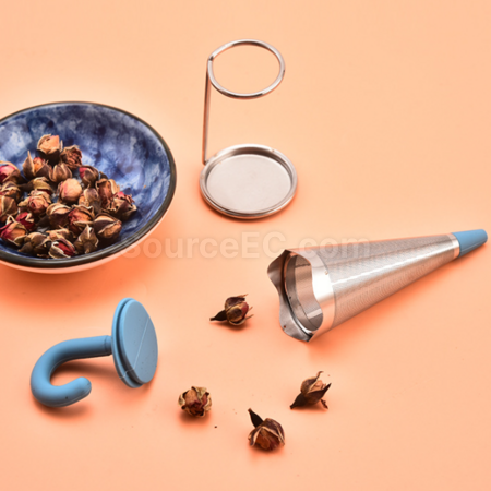 Customization Umbrella tea strainer, silicone and stainless steel tea separator, tea leaf filter Corporate Gifts