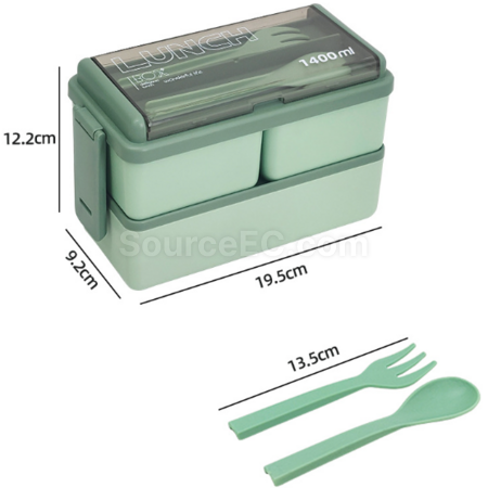 Customization Double-layer lunch box (with tableware) Corporate Gifts