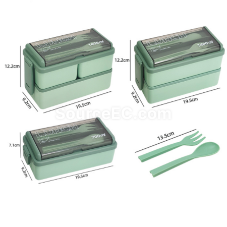 Customization Double-layer lunch box (with tableware) Corporate Gifts