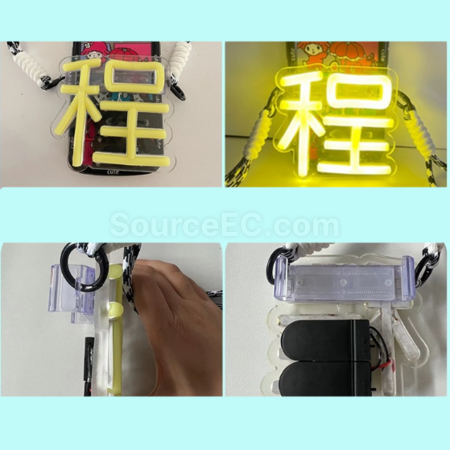 Customization Phone back clip strap LED support light board Corporate Gifts