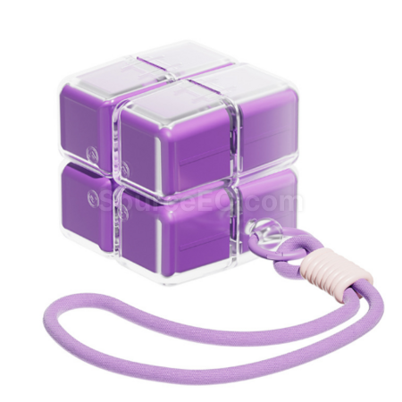 Customization Rubik's Cube Medicine Box with Lanyard Corporate Gifts