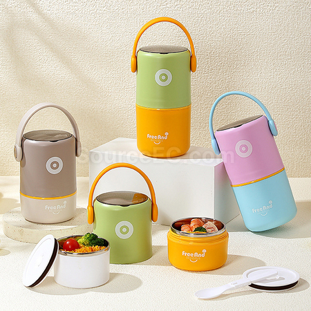 Customization Japanese-style Double-layer Stainless Steel Lunch Box Corporate Gifts