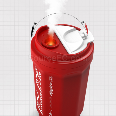 Coke-shaped wireless night light humidifier