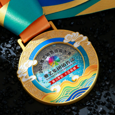 Customization Quicksand Metal Medal Corporate Gifts
