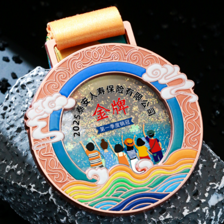 Customization Quicksand Metal Medal Corporate Gifts