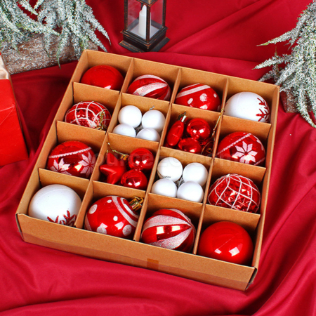 Customization Christmas Electroplated Plastic Decorative Balls Corporate Gifts
