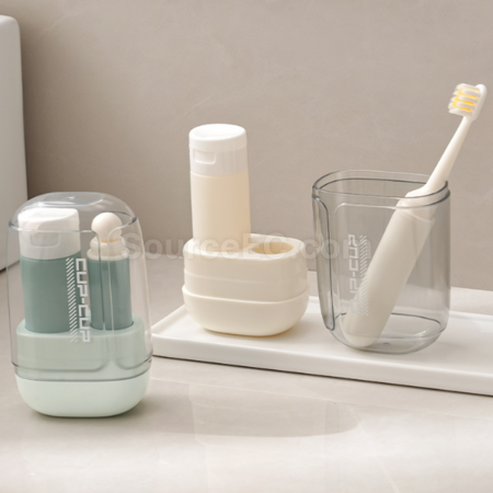 Essential portable travel toothbrush set for travel