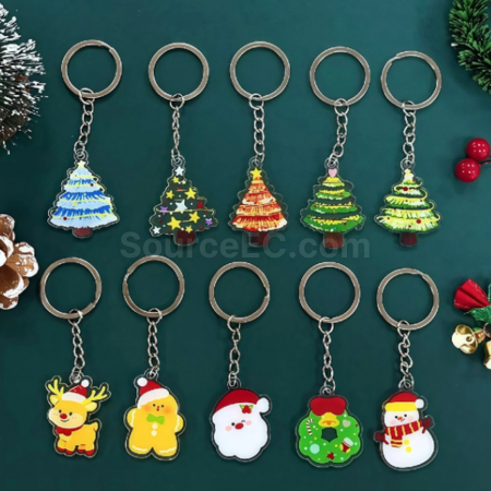 Customization Christmas Acrylic Keychain Corporate Gifts