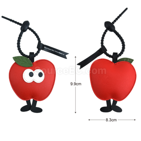 Customization PU Christmas Keychain Pendant Corporate Gifts