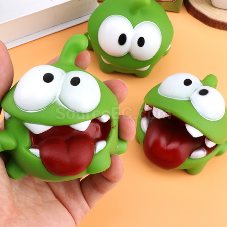 Customization Mung Bean Frog Sound-emitting Stress Relief Squishy Toy Corporate Gifts