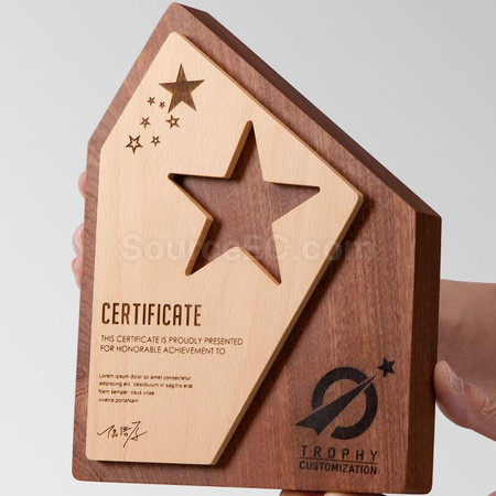 Customization Solid Wood Award Corporate Gifts