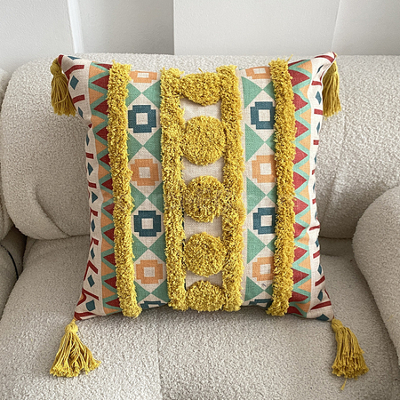 Customization Tufted Linen Printed Cushion Corporate Gifts