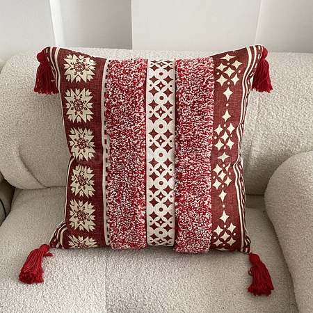 Customization Tufted Linen Printed Cushion Corporate Gifts