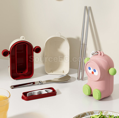 Customization Cartoon portable tableware set Corporate Gifts